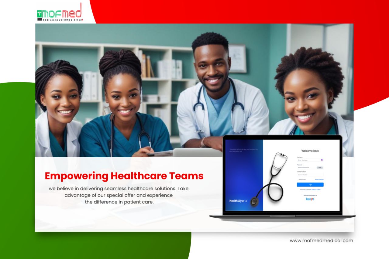 HealthWyse hospital management system dashboard